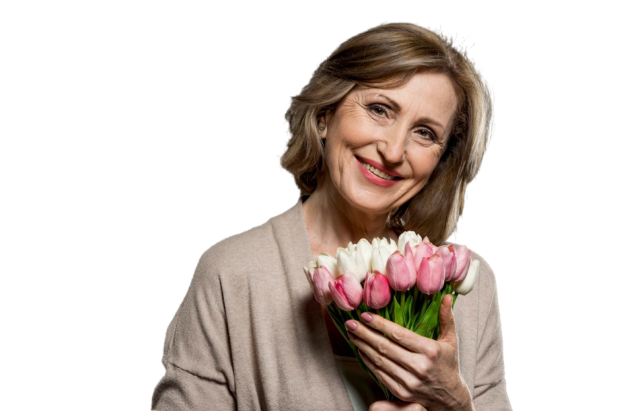 happy-woman-with-bouquet-flowers